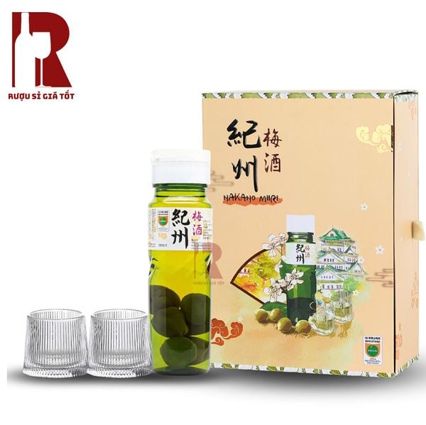 Hộp Quà Tết Rượu Mơ Niên Khởi Sắc Nakano Umeshu (Có Trái Mơ)