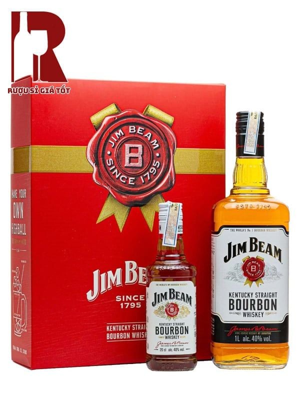 Rượu Jim Beam White Label - Hộp Quà Tết 2026