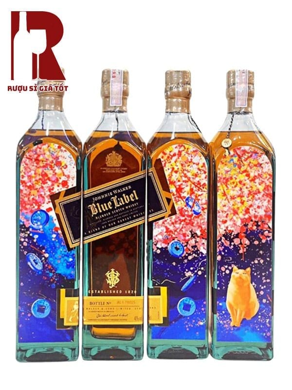 Rượu Johnnie Walker Blue Label - Các Mẫu In Ấn Trên Chai 2023