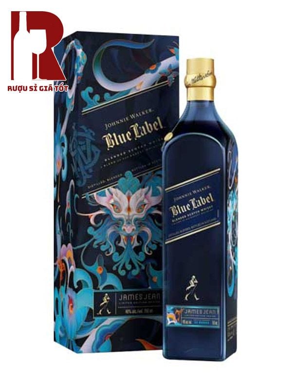 Rượu Johnnie Walker Blue Label x James Jean - Hộp Quà Tết