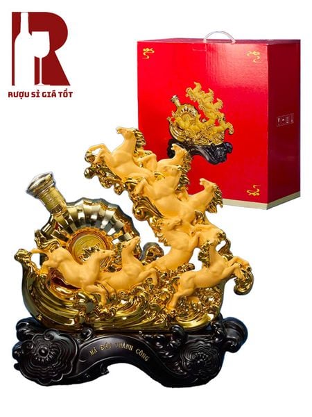 Kệ Rượu Linh Vật Ngựa Mã Đáo Thành Công