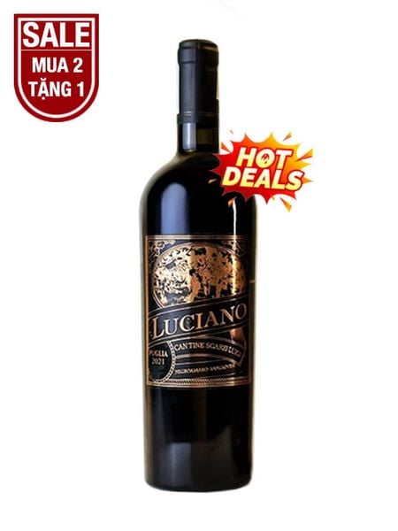Rượu Vang Ý Đỏ Luciano Cantine Sgarzi Luigi Black