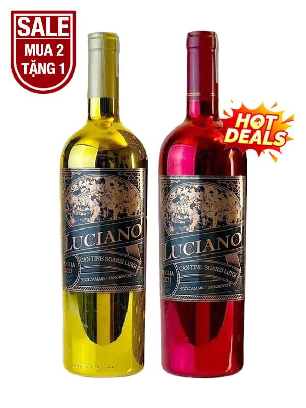 Rượu Vang Ý Đỏ Chát Luciano Cantine Sgarzi Luigi Gold - Red