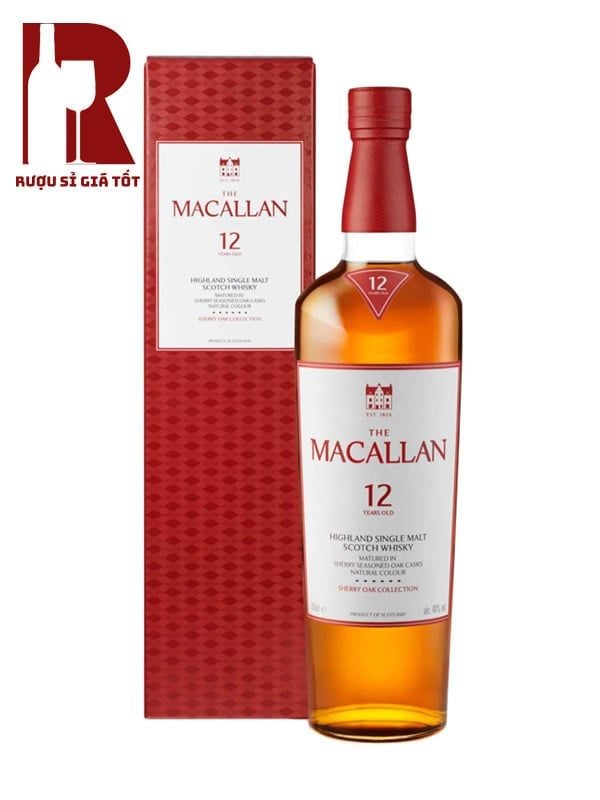 Rượu Macallan 12 Năm Sherry Oak