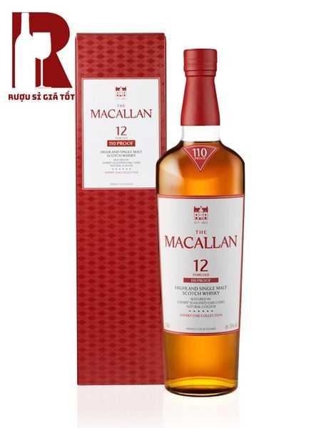 Rượu Macallan 12 Sherry 110 Proof