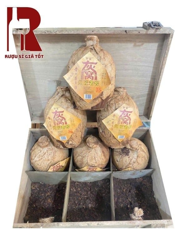 Rượu Mao Đài Ủ Trấu 35 Năm - Thùng 6 Vò