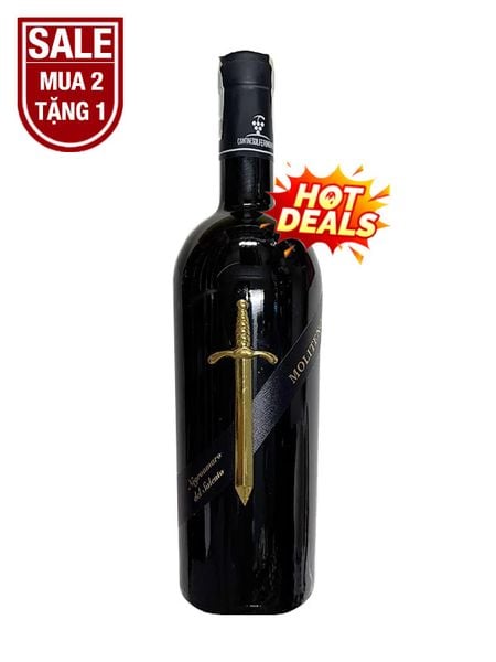 khuyến mãi Rượu Vang Ý Đỏ Moliteno Negroamaro IGT - Kiếm Vàng