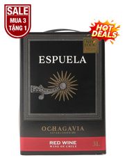 Rượu Vang Bịch Chile Đỏ Ochagavia Espuela Red 3L