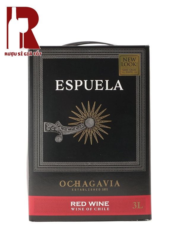 Rượu Vang Bịch Chile Đỏ Ochagavia Espuela Red 3L