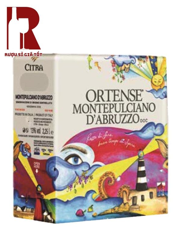 Rượu Vang Bịch Ý Ortense Montepulciano D'Abruzzo 2250ml