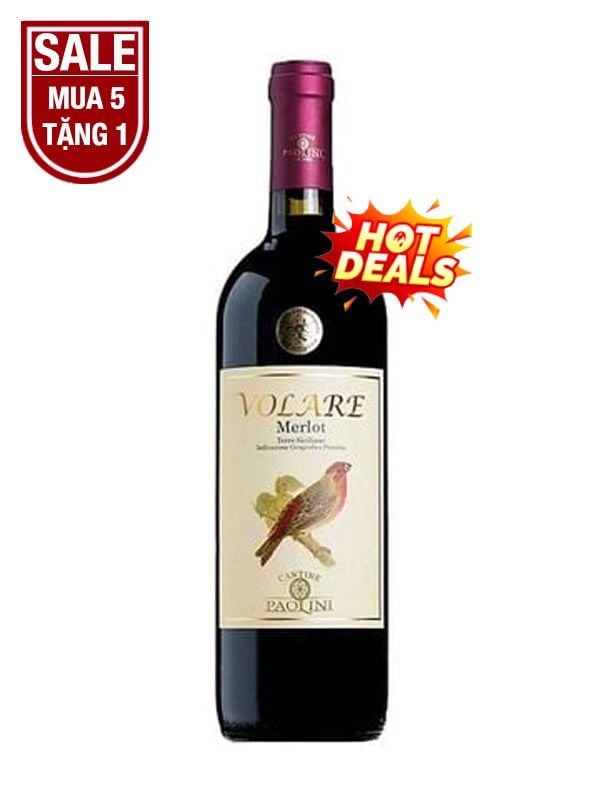 Rượu Vang Ý Đỏ Paolini Volare Merlot