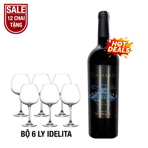 Rượu Vang Pháp Đỏ Richard UG Bordeaux
