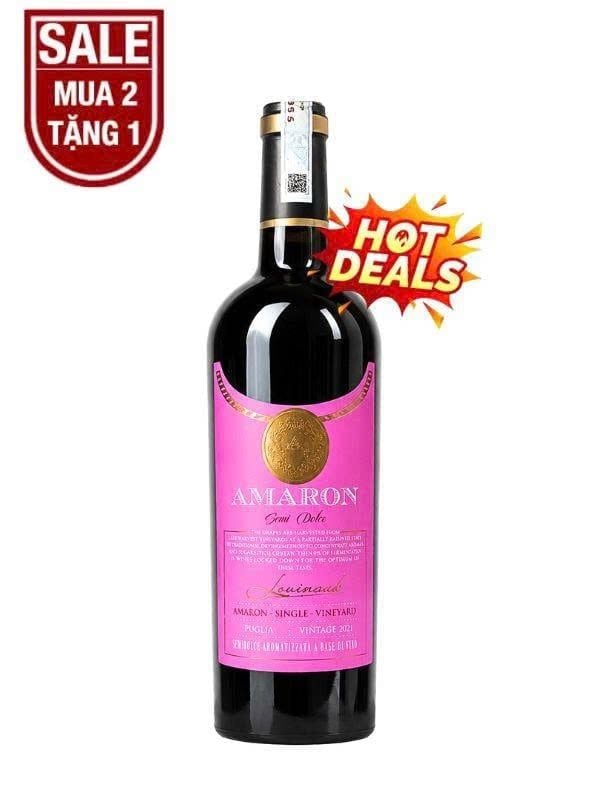 Rượu Vang Ý Ngọt Amaron Semi Dolce