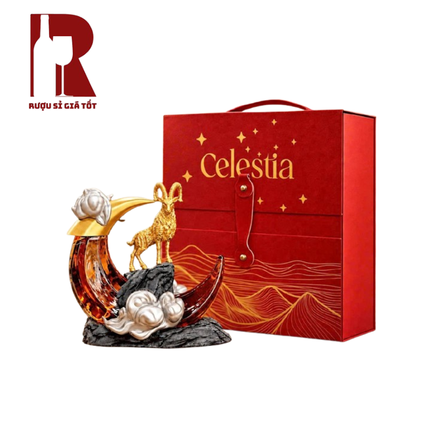 Rượu Linh Vật Dê Đinh Mùi - Celestia Brandy XO - Dê Mặt Trăng