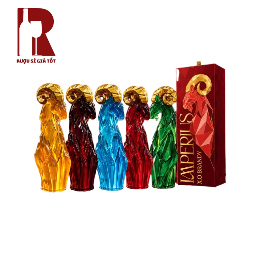Rượu Linh Vật Dê Đinh Mùi - Imperius Brandy XO - Dê Ngũ Hành Thịnh Vượng