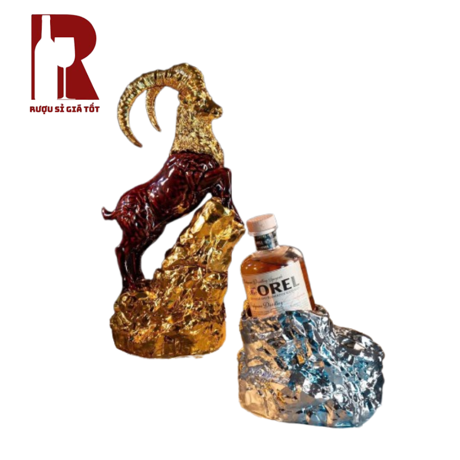 Rượu Linh Vật Dê Đinh Mùi - Noble Cognac & The Orel 1871 - Kệ Dê Núi Duo Heritage