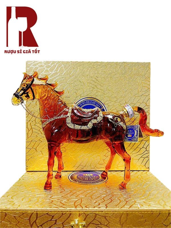 Rượu Linh Vật Ngựa Thuỷ Tinh Aura Brandy XO