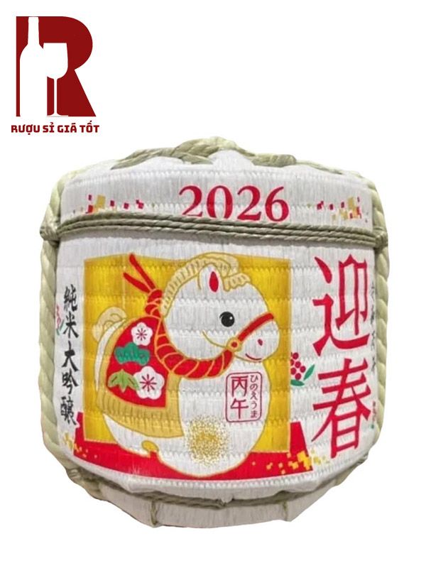 Rượu Sake Bình Cói Hình Ngựa Komodaru Hakushika