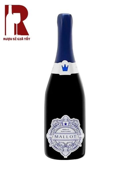 Rượu Vang Nổ Pháp Mallot Brut Nature Có Đèn