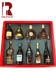 Set Rượu Mini Brandy - Whisky - Vodka - Rum - Gin