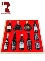 Set Rượu Mini Brandy - Whisky - Vodka - Rum - Gin