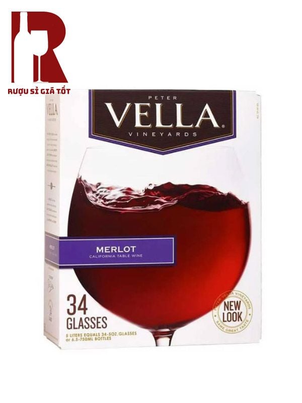 Rượu Vang Bịch Peter Vella 5L