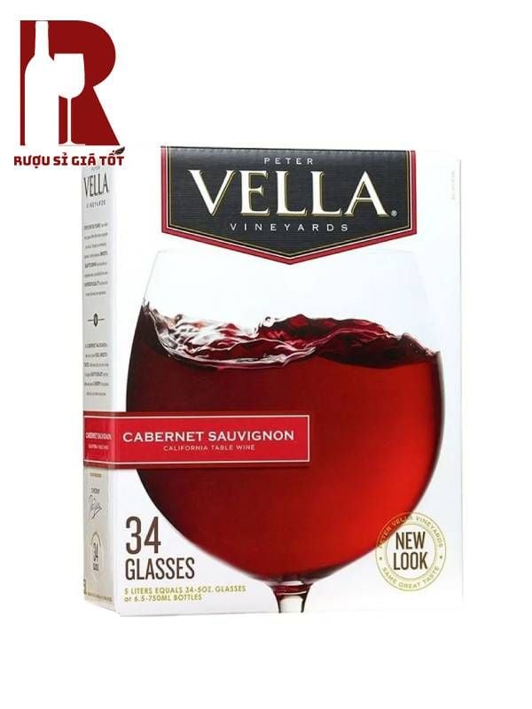 Rượu Vang Bịch Peter Vella 5L
