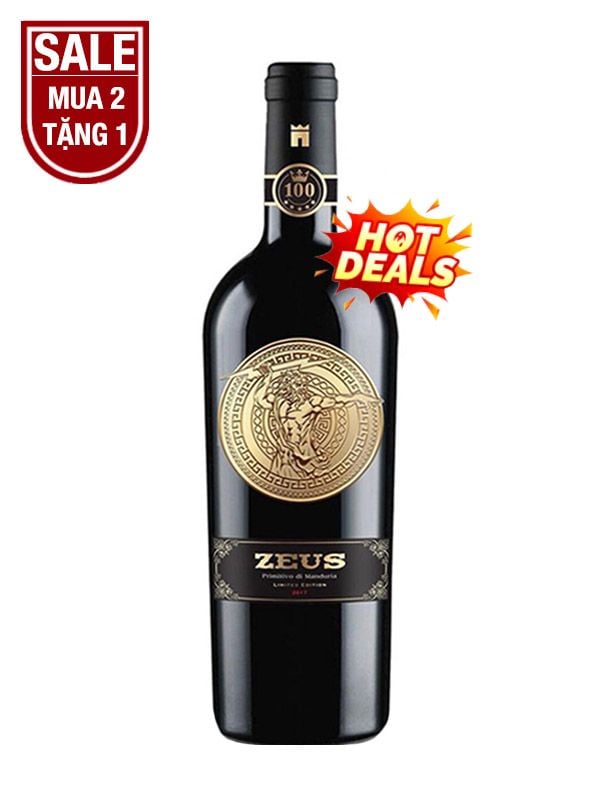 Rượu Vang Ý Đỏ Zeus Primitivo Del Salento