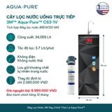  Cây Lọc Nước Uống Trực Tiếp CS3-1V (Tích Hợp Máy Lọc Nước 3M™ Aqua-Pure™ BREW120-MS) 