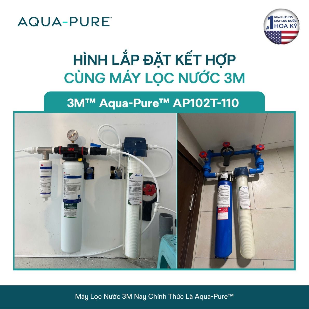  Lọc Thô Trong Suốt 3M™ Aqua-Pure™ AP102T - Tiền Lọc Xử Lý Nước 
