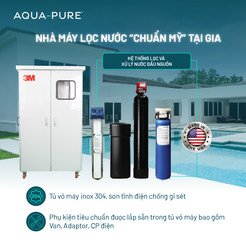  Hệ Thống Lọc Tổng Làm Mềm Nước 3M™ Aqua-Pure™ Dành Cho Biệt Thự - Villa 