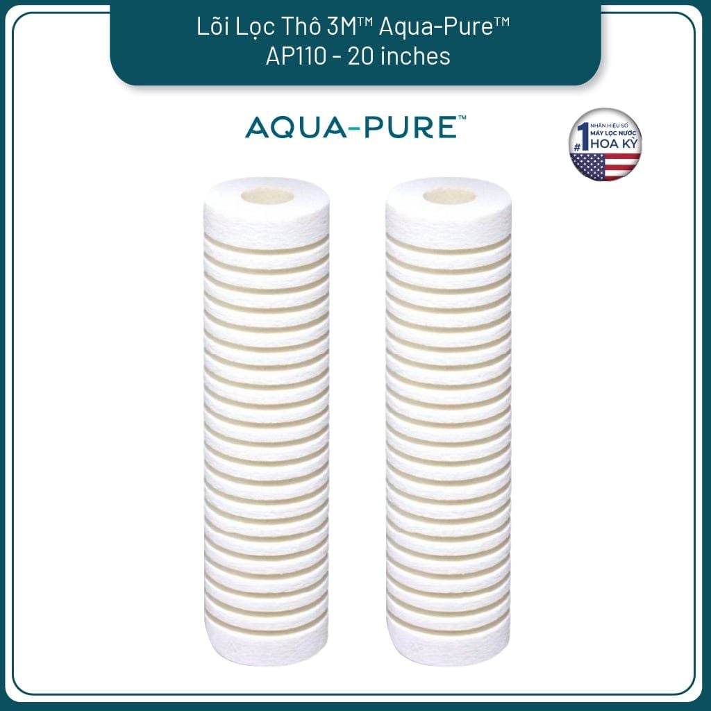 Lõi Thay Cho Bộ Lọc Thô 3M™ Aqua-Pure™ AP102T - 20 inches (Mã AP110x2) 