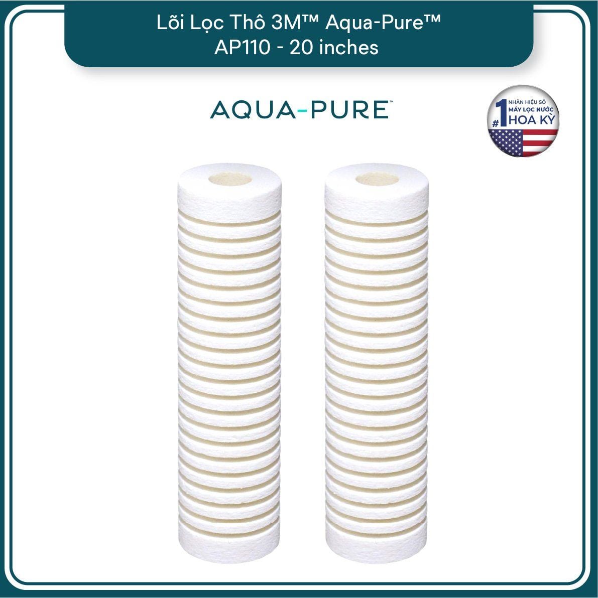  Lõi Thay Cho Bộ Lọc Thô 3M™ Aqua-Pure™ AP102T - 20 inches (Mã AP110) 