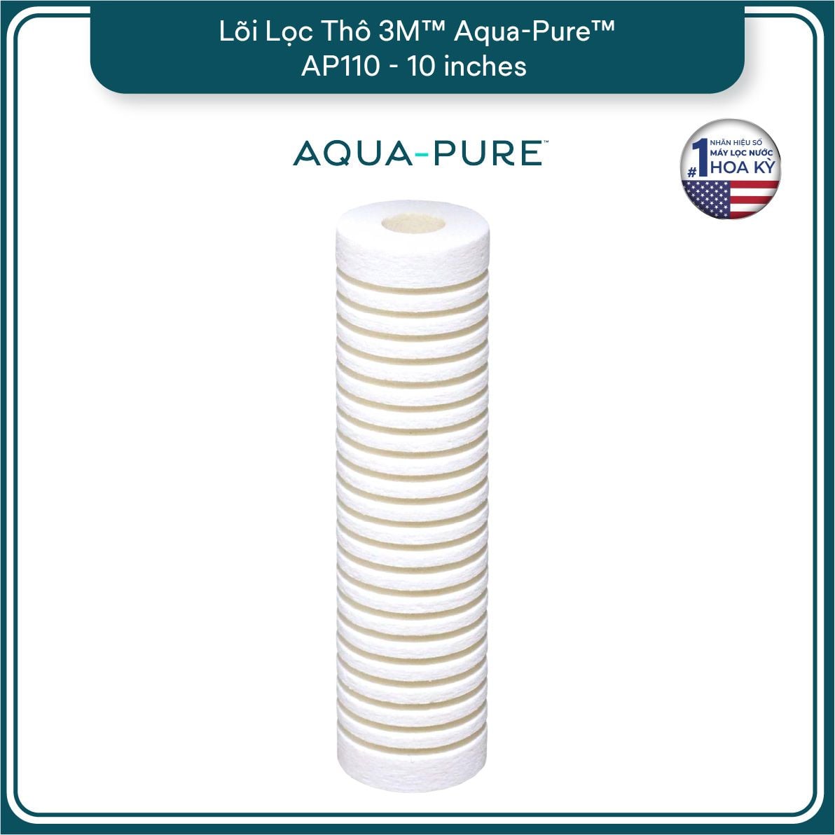  Lõi Thay Cho Bộ Lọc Thô 3M™ Aqua-Pure™ AP11T/AP055T 10" (MÃ AP110) 