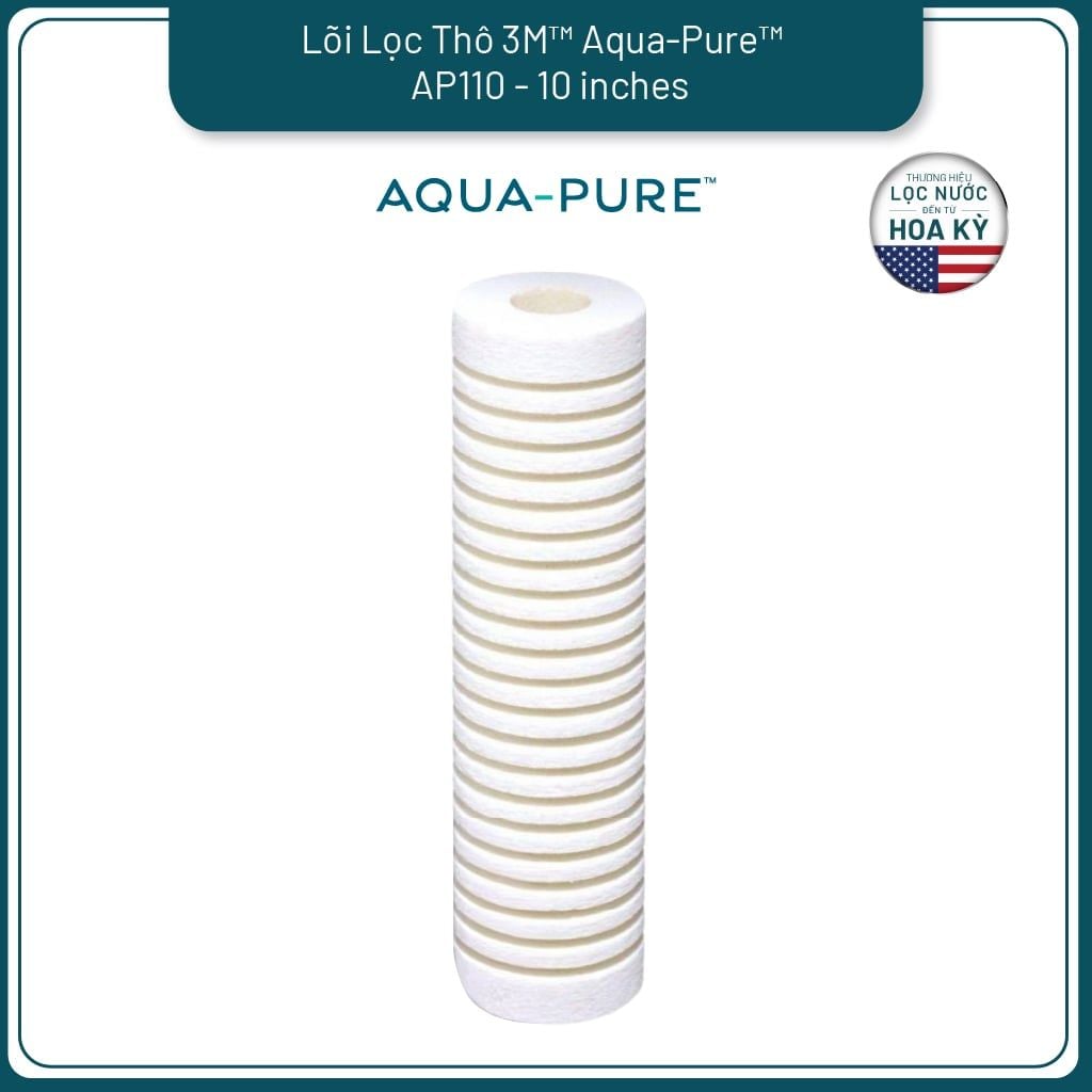  Lõi Thay Cho Bộ Lọc Thô 3M™ Aqua-Pure™ AP11T-110 (MÃ AP110) 