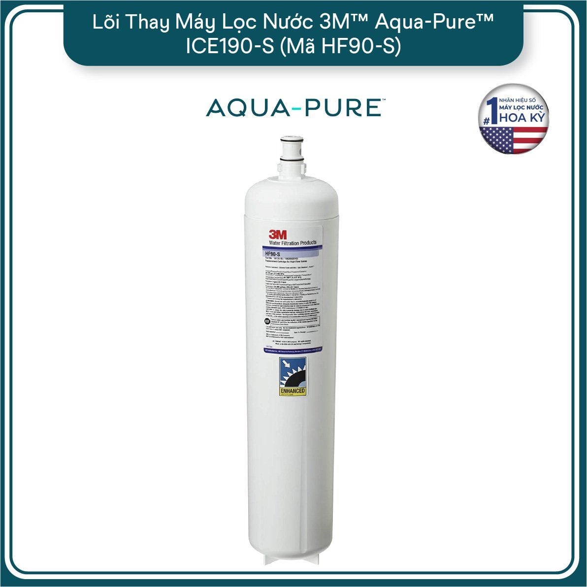  Lõi Thay Cho Máy Lọc Nước 3M™ Aqua-Pure™ ICE190-S & DP190 (Mã HF90-S) 