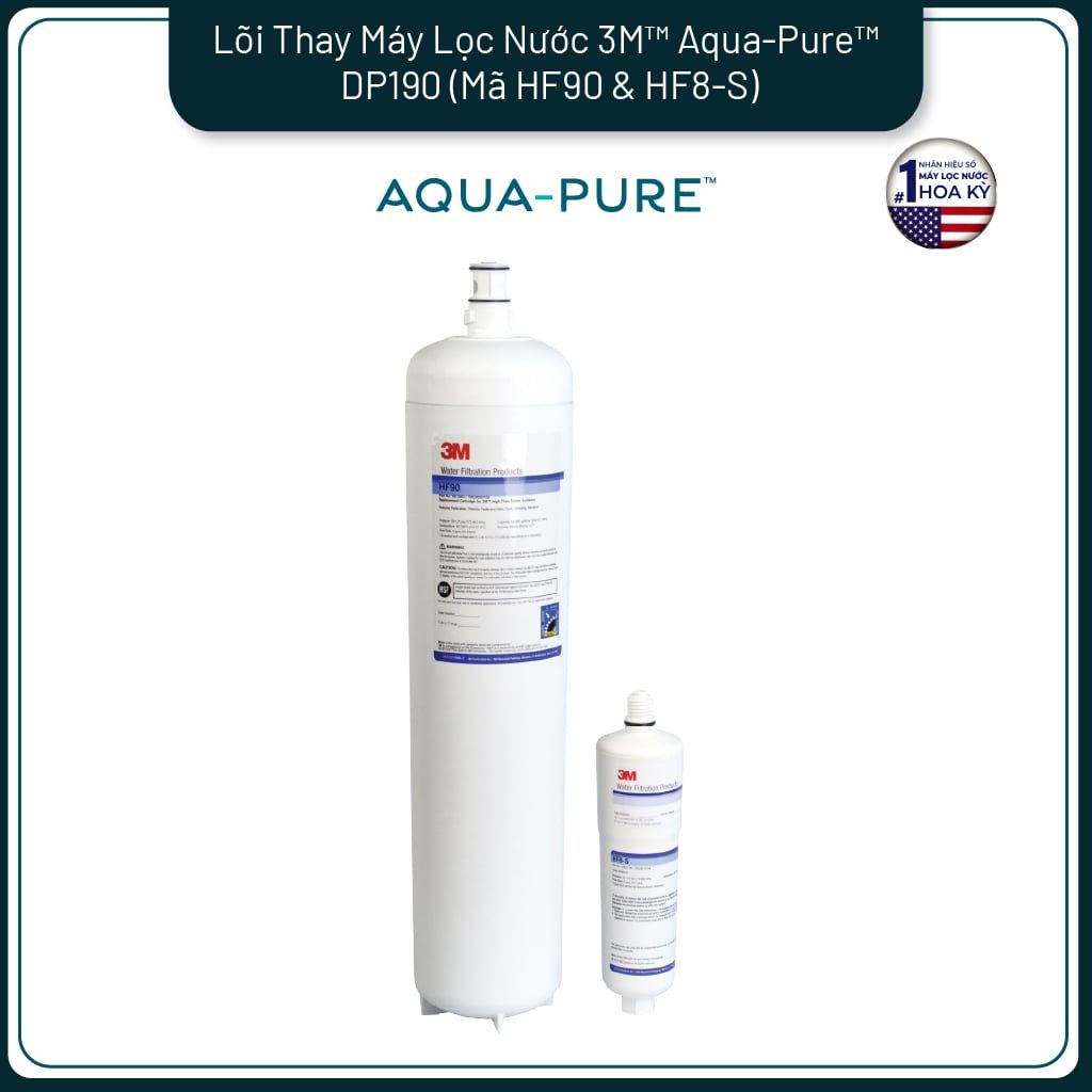  Lõi Thay Cho Máy Lọc Nước Thương Mại 3M™ Aqua-Pure™ DP190 (Mã HF90 & HF8-S) 