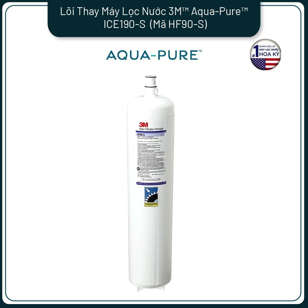  Lõi Thay Cho Máy Lọc Nước 3M™ Aqua-Pure™ ICE190-S & DP190 (Mã HF90-S) 