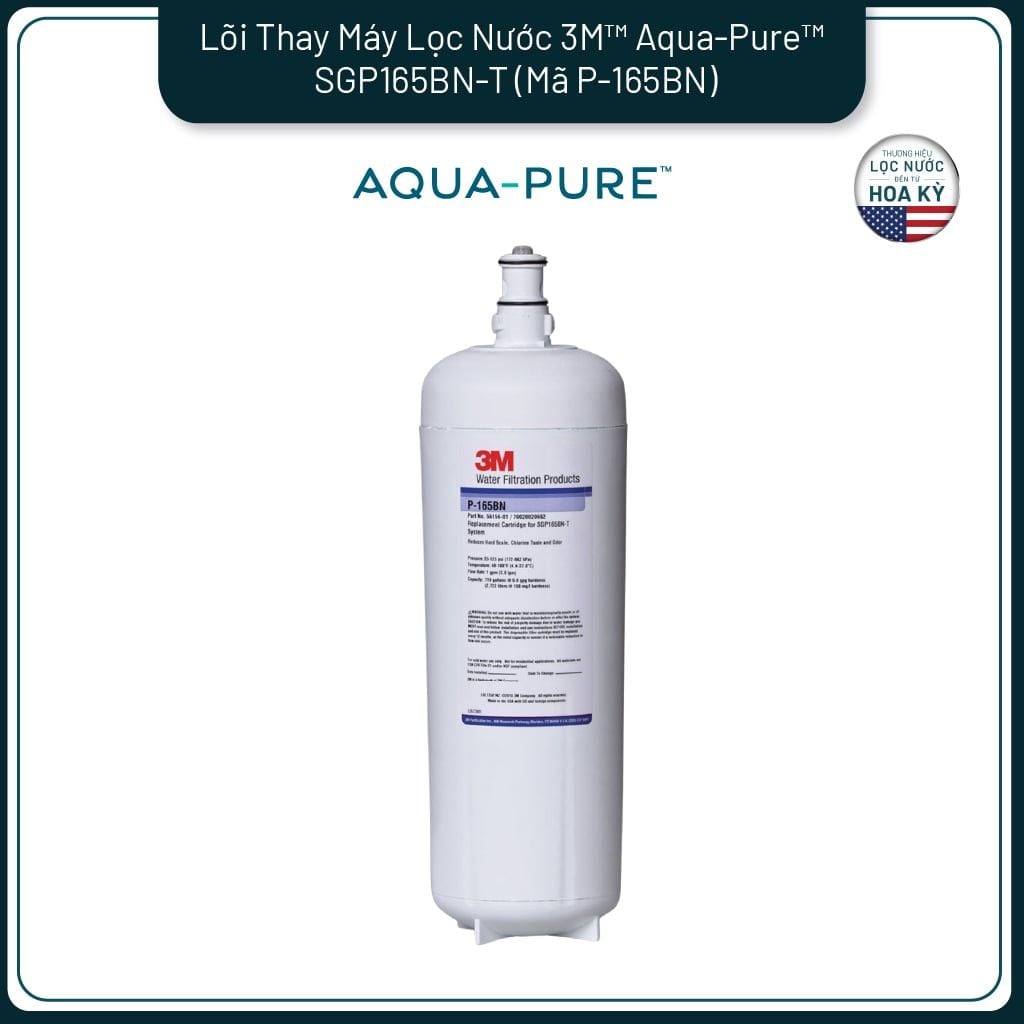  Lõi Lọc Thay Thế Cho Máy Lọc Nước 3M™ Aqua-Pure™ SGP165BN-T (Mã lõi P-165BN) 