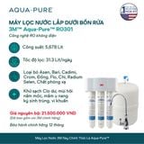  Máy Lọc Nước Lắp Dưới Bồn Rửa 3M™ Aqua-Pure™ RO301 - Công Nghệ RO Không Dùng Điện 