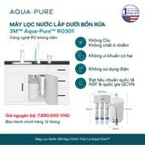  Máy Lọc Nước Lắp Dưới Bồn Rửa 3M™ Aqua-Pure™ RO301 - Công Nghệ RO Không Dùng Điện 