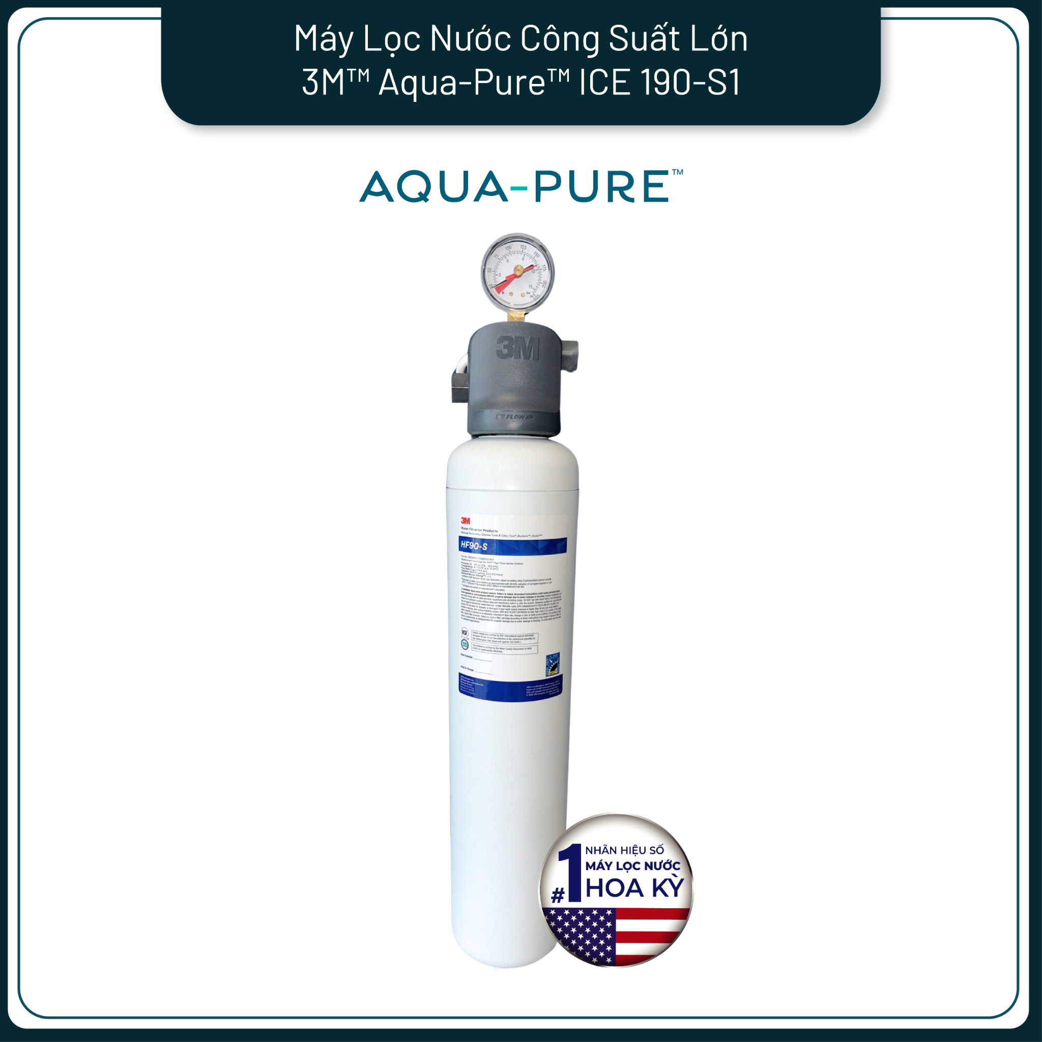  Máy Lọc Nước 3M™ Aqua-Pure™ ICE190-S1 Dành Cho Máy Làm Đá 
