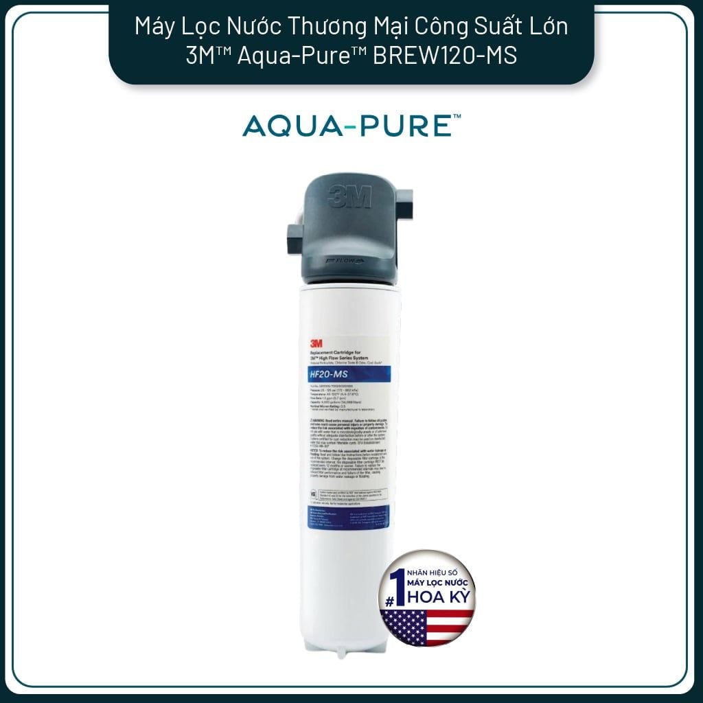  Máy Lọc Nước 3M™ Aqua-Pure™ BREW120-MS Công Suất Lớn Dành Cho Thương Mại 