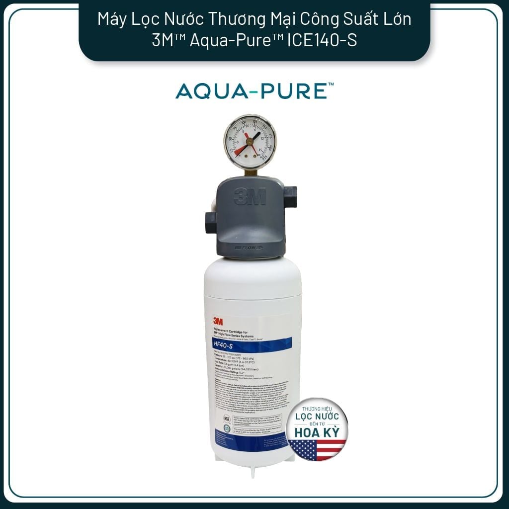  Máy Lọc Nước 3M™ Aqua-Pure™ ICE140-S Công Suất Lớn Dành Cho Nhà Hàng - Lọc Nước Quán Cà Phê 