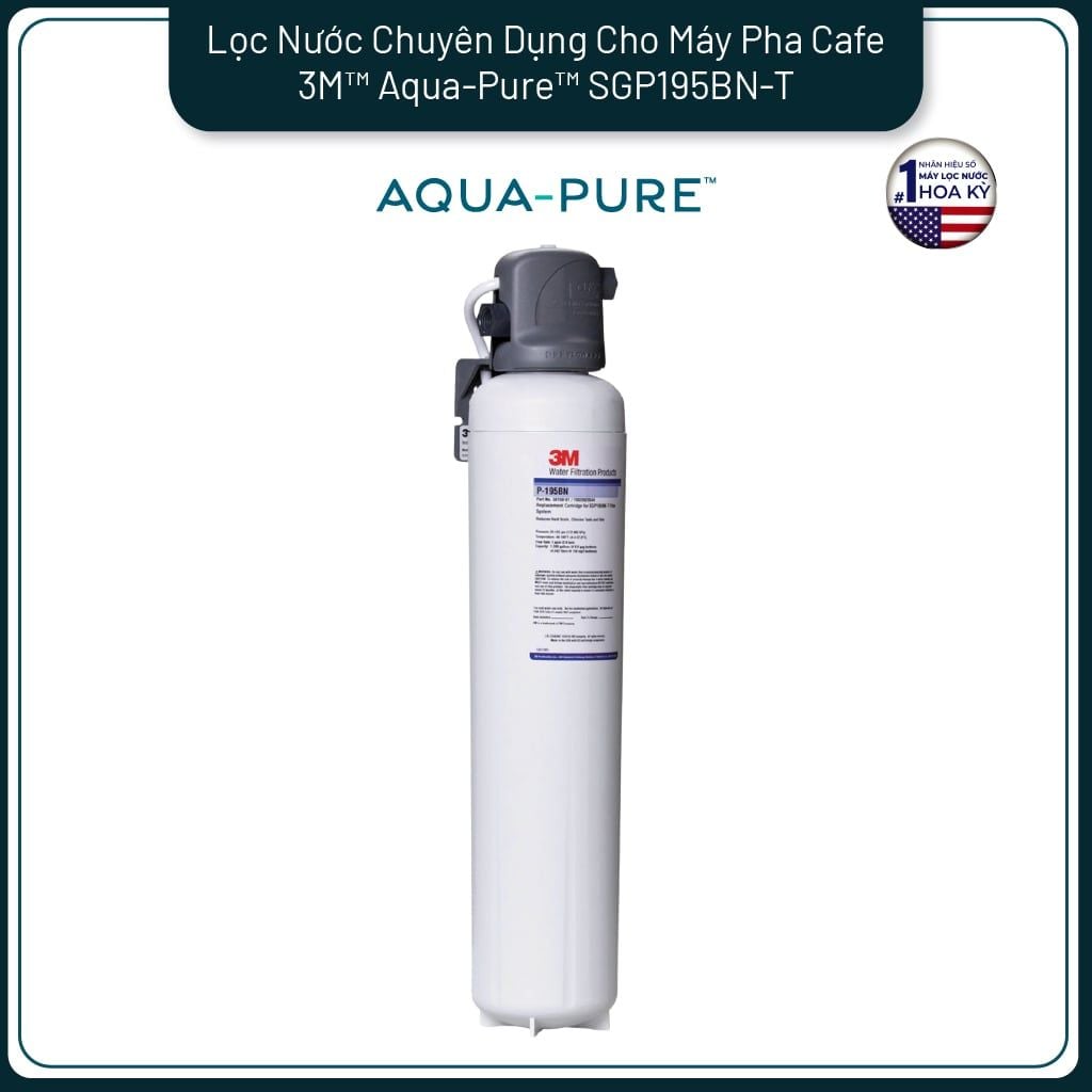 Máy Lọc Nước Chuyên Dụng Cho Máy Pha Cà Phê 3M™ Aqua-Pure™ SGP195BN-T 