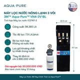  Cây Lọc Nước Nóng Lạnh VN4-3V-BL (Tích Hợp Máy Lọc Nước 3M™ Aqua-Pure™ ICE140-S) 