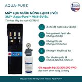 Cây Lọc Nước Nóng Lạnh VN4-3V-BL (Tích Hợp Máy Lọc Nước 3M™ Aqua-Pure™ ICE140-S) 