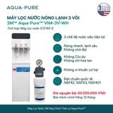  Cây Lọc Nước Nóng Lạnh VN4-3V-WH (Tích Hợp Máy Lọc Nước 3M™ Aqua-Pure™ ICE140-S) 
