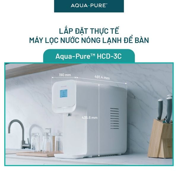 Máy lọc nước nóng lạnh để bàn cao cấp 3M HCD-3C