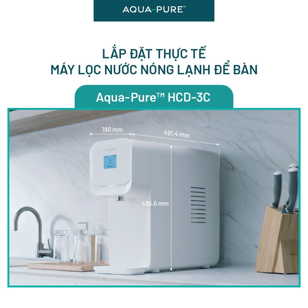  Máy Lọc Nước Nóng Lạnh Để Bàn Cao Cấp Aqua-Pure™ HCD-3C 